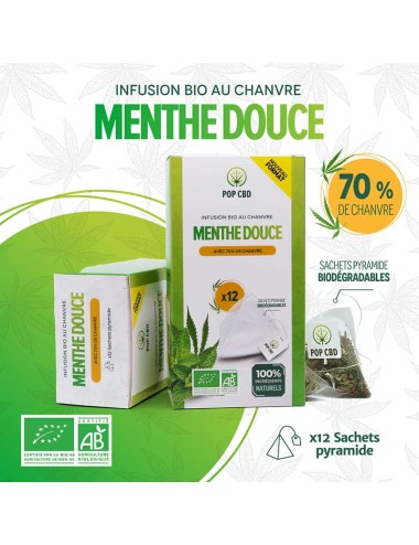 INFUSION CBD 70% : MENTA EN...